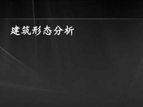 建筑形态分析 ppt课件