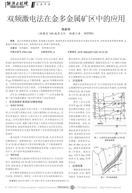 双频激电法在金多金属矿区中的应用