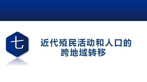 高二历史+统编版选择性必修3+同步课件+第7课+近代殖民活动和人口的跨地域转移