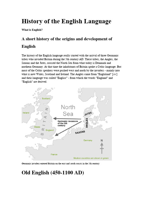 History of the English Language