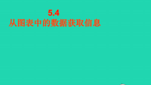 七年级数学上册第5章数据的收集与整理5.4从图表中的数据获取信息课件新版沪科版ppt