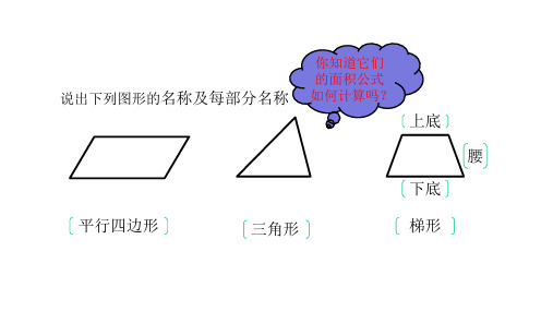 北师大小学数学五年级上册课件认识底和高