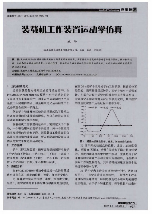 装载机工作装置运动学仿真