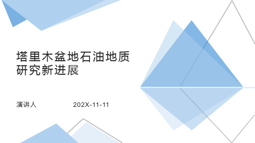 塔里木盆地石油地质研究新进展PPT模板