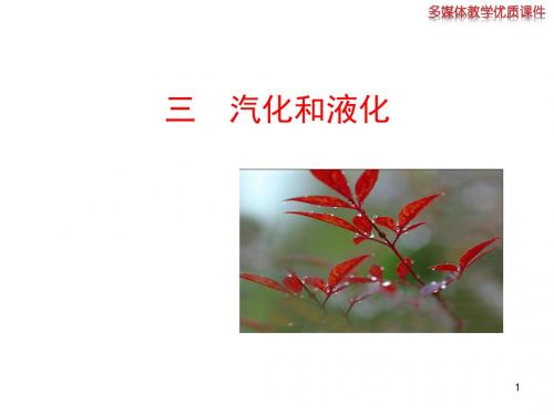 北师大版八年级物理上册13汽化和液化课件