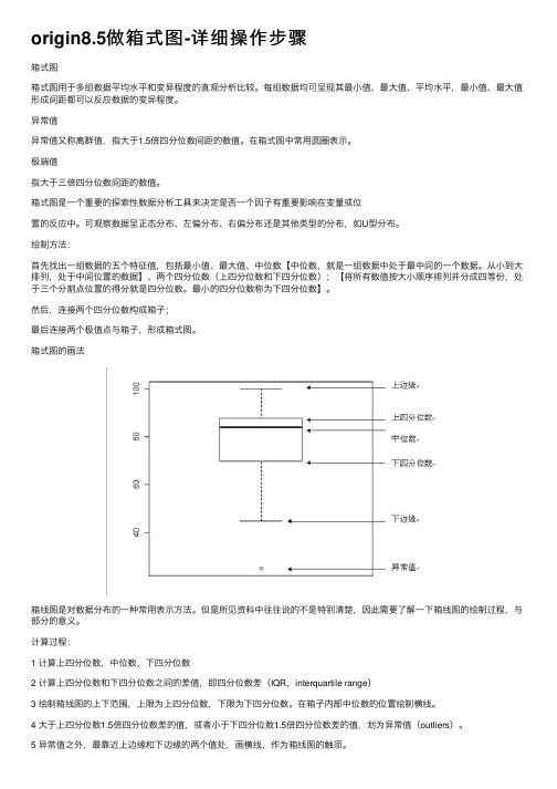 origin8.5做箱式图-详细操作步骤