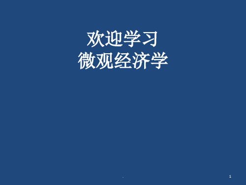 中级微观经济学