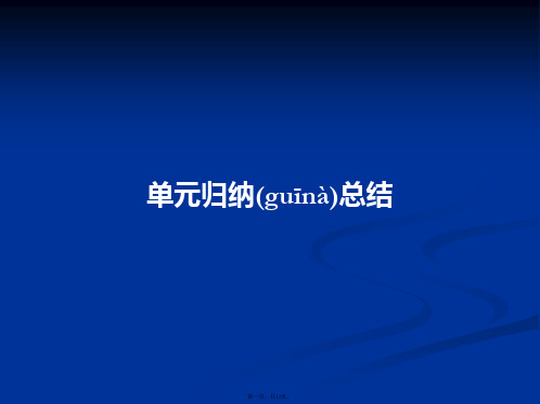 创新设计高一政治同步课件3单元归纳总结必修2