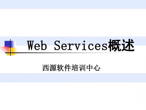 第一讲WebServicesppt课件-PPT精品文档