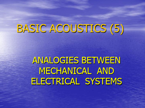 FUNDAMENTALS OF ACOUSTICS(5) 声学基础(英文版教学课件)