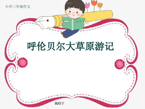 小学三年级作文《呼伦贝尔大草原游记》800字(共11页PPT)