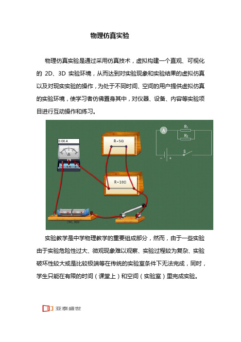 物理仿真实验