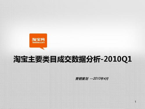 2010年度淘宝各行业销售额明细数据分析