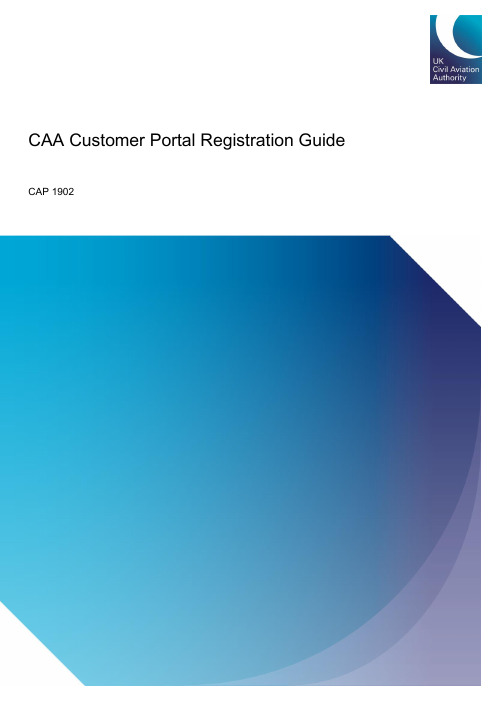 Civil Aviation Authority Customer Portal Registrat