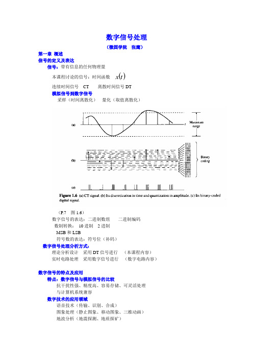 DSP教程(电子科技大学,张鹰)(精)