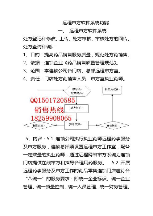 连锁药店远程审方软件系统