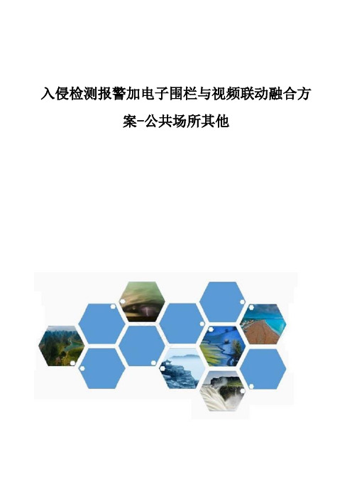 入侵检测报警加电子围栏与视频联动融合方案-公共场所其他