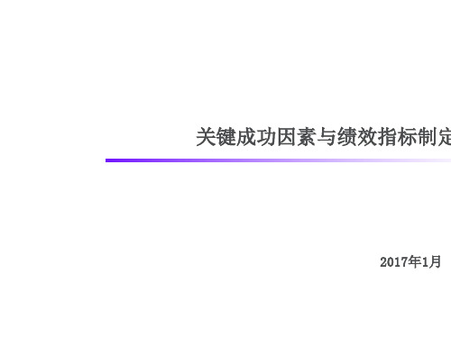 关键成功因素与绩效指标分解(示例版).pptx