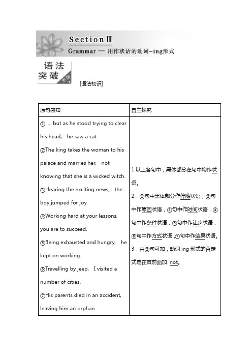 2018高二英语外研版选修六教学案：module 2 section 3 含答案