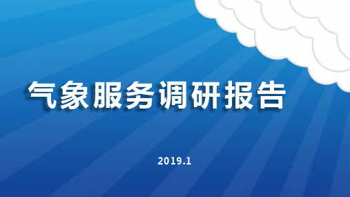 港口气象服务调研报告