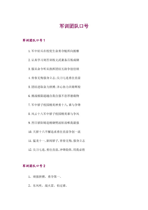 2024年军训团队口号_1