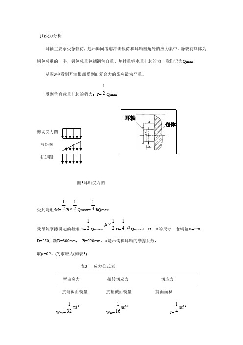 钢包耳轴的验算