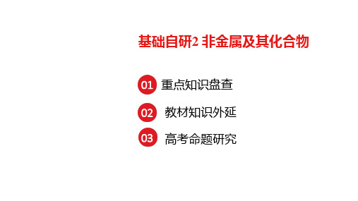 高三化学二轮复习非金属及其化合物课件