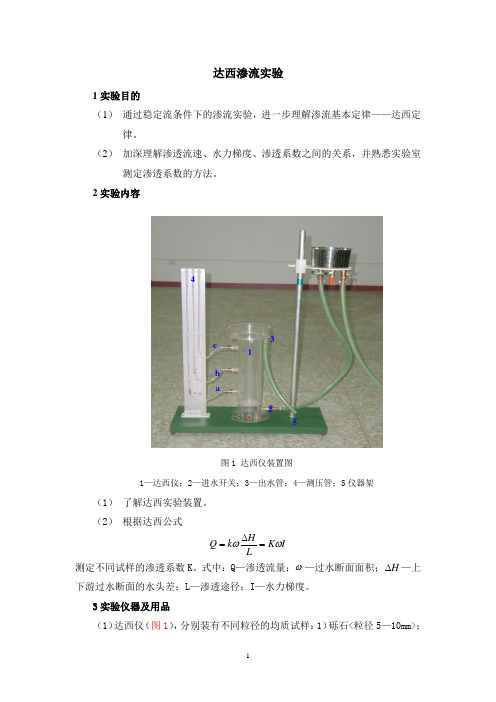 达西渗流实验