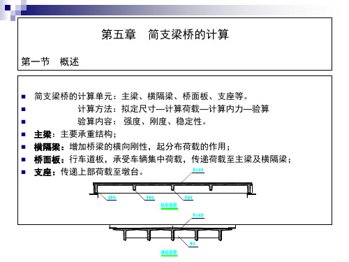 桥梁工程简支梁桥的计算讲座