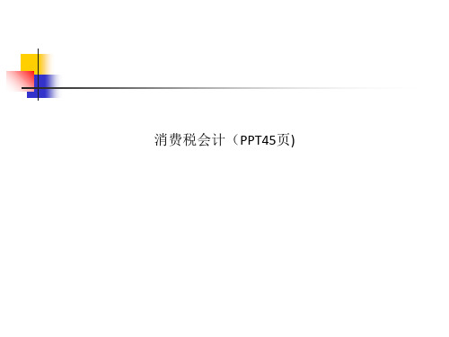 消费税会计(PPT45页)