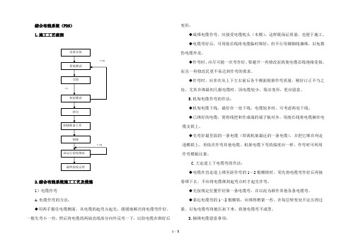 综合布线系统施工工艺流程