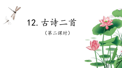 部编版小学语文一年级下册课文12古诗二首小池