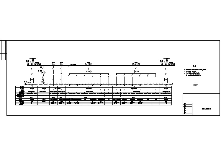 某低压系统接线电气原理平面设计工艺示意CAD图纸
