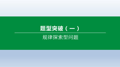 中考数学复习方案  题型突破(01) 规律探索型问题