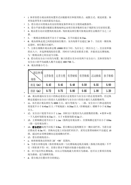 体育馆设计调研报告