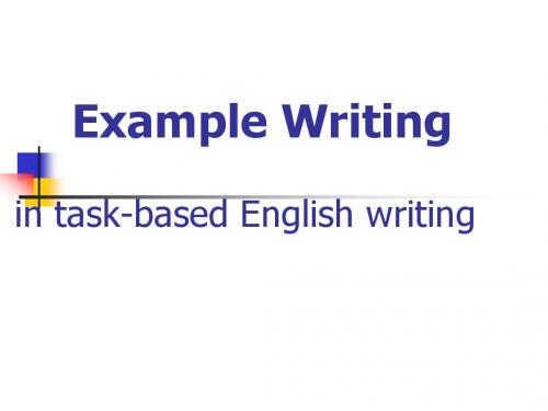 example writing