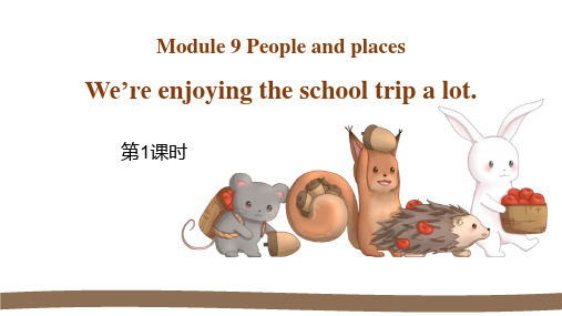 外研版七年级上册英语《We're enjoying the school trip a lot》