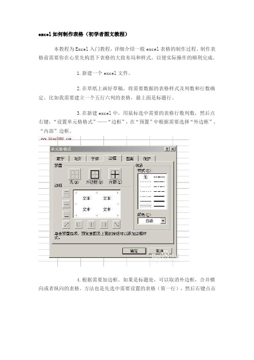 excel如何制作表格(初学者图文教程)MicrosoftWord文档