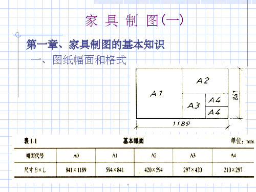 家具制图ppt课件