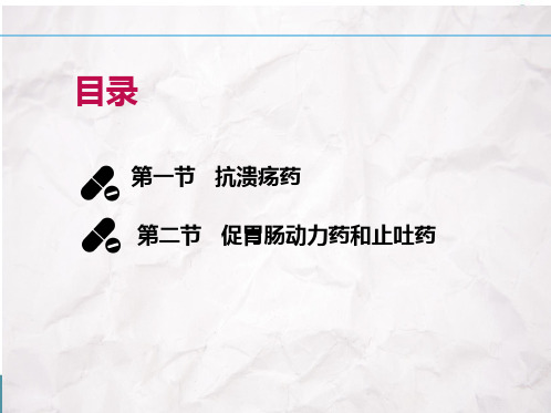 促胃肠动力药和止吐药 消化系统药 药物化学课件