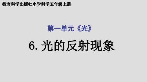 教科版科学五年级上册光的反射现象(课件)