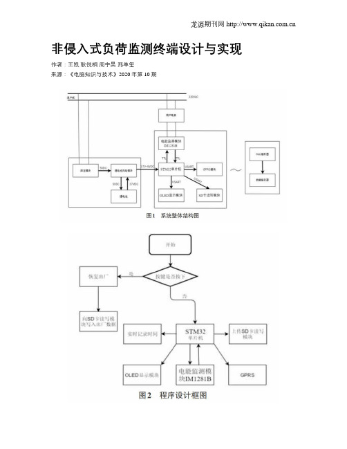 非侵入式负荷监测终端设计与实现