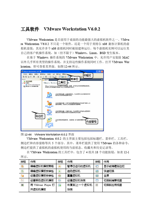 工具软件  VMware Workstation V6.0.2