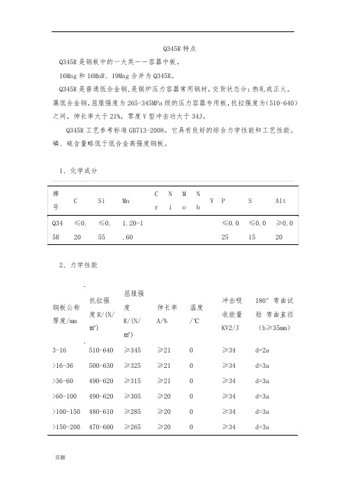 Q345的焊接性能介绍