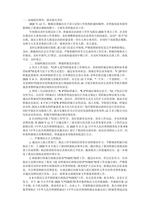 2020年依法行政目标绩效工作总结.docx