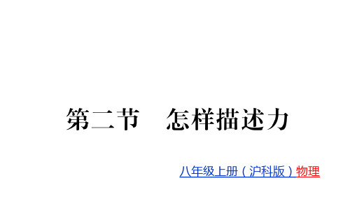 怎样描述力沪科版八级物理(上册)教用习题精品PPT