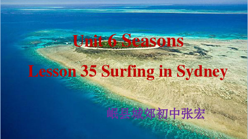 冀教版英语七年级下册  Unit 7  Lesson 35《Surfing in Sydney》 课件 (共20张PPT)