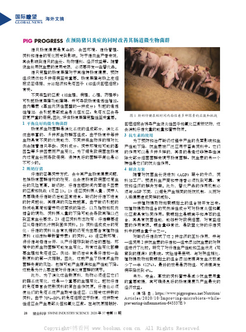 在预防猪只炎症的同时改善其肠道微生物菌群