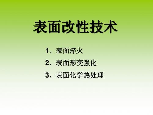 表面改性技术