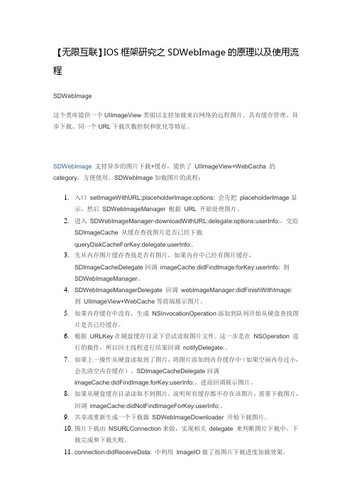 【无限互联】iOS框架研究之SDWebImage的原理以及使用流程 秦峰